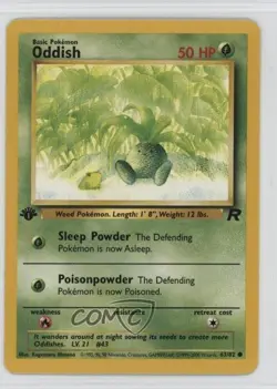 Oddish 1st Ed. Pokemon Team Rocket #63 2000 - Image 1