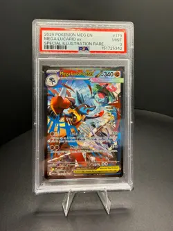 Pokemon Mega Lucario ex 179/132 Special Illustration Rare Holo Me01 PSA 9 2025 - Image 1