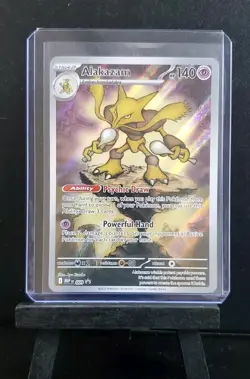 Pokemon TCG Mega Evolution Promo Alakazam 009 Holo - Image 3
