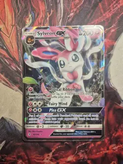 Sylveon GX 92/145 Pokemon Sun & Moon Guardians Rising Ultra Rare MP - Image 1