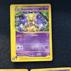 💥 alakazam/Abra/Kadabra 2002 Pokemon Vintage Expedition E-Reader Non Holo RARE - Image 2