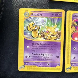 💥 alakazam/Abra/Kadabra 2002 Pokemon Vintage Expedition E-Reader Non Holo RARE - Image 3