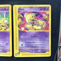 💥 alakazam/Abra/Kadabra 2002 Pokemon Vintage Expedition E-Reader Non Holo RARE - Image 4