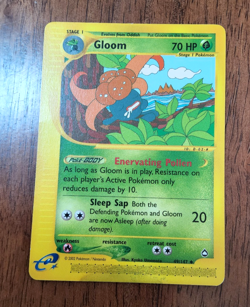 Pokemon TCG Gloom Aquapolis e-card series 49/144 uncommon 2002 LP - Image 1