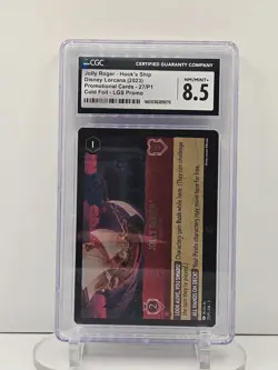 Jolly Roger Hook’s Ship Promo CGC 8.5 Disney Lorcana Cold Foil 27/P1 - Image 1