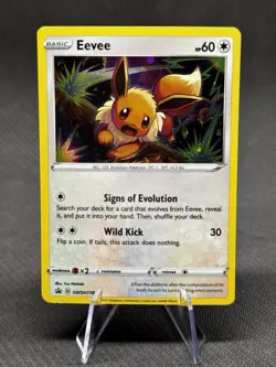 Eevee - SWSH118 - Pokemon Sword & Shield Promo Ultra Rare Holo Card NM - Image 1