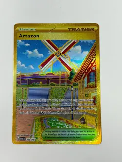 Pokemon Cards Artazon 229/197 Gold Secret Rare Obsidian Flames - (NM) - Image 1