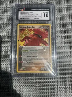 CGC 10 Team Magma's Groudon EX Team Magma Vs Aqua 9/95 Holo Pokemon Card - Image 1