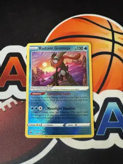 Pokemon TCG, Radiant Greninja Holo Rare Card 046/189 Swsh10: Astral Radiance - Image 1