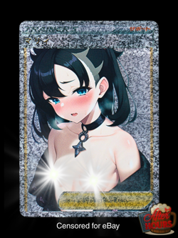 Pokemon Marnie Waifu Trainer Secret Rare Full Art Alt Art Holofoil Custom Card - Image 1