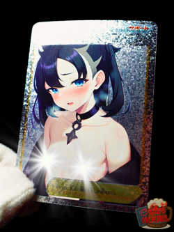 Pokemon Marnie Waifu Trainer Secret Rare Full Art Alt Art Holofoil Custom Card - Image 2