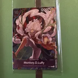 Monkey D Luffy 1st Anniversary Winner Promo Prize Card P-041 One Piece SEALED - Image 1