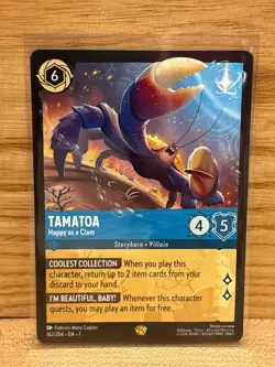 Tamatoa: Happy As A Clam Disney Lorcana EN7 Archazia's Island Legendary - Image 1