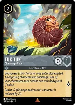 Disney Lorcana TCG - Archazia's Island Tuk Tuk - Disarmingly Cute Rare 187/204 - Image 1