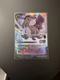 Disney Lorcana Winterspell Eeyore In the Way Enchanted 226/204 Halo Set - Image 1