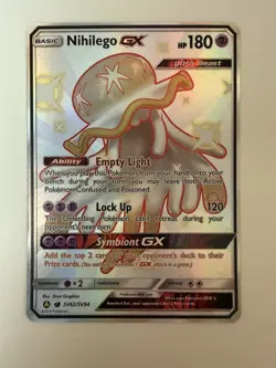 Pokemon Card Hidden Fates Shiny Vault Nihilego GX SV62/SV94 Rare Shiny GX - Image 1