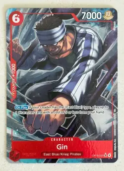 Gin SR OP15-007 Foil ENGLISH ONE PIECE Card Adventure on KAMI’s Island NM - Image 1