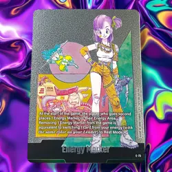 Energy Marker E-73 Bulma Silver Manga Booster SB02 Dragon Ball Fusion World Card - Image 1