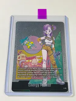 Energy Marker E-73 Bulma Silver Manga Booster SB02 Dragon Ball Fusion World Card - Image 2