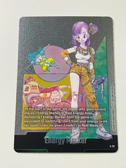 Energy Marker E-73 Bulma Silver Manga Booster SB02 Dragon Ball Fusion World Card - Image 3