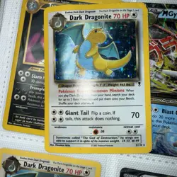 Pokemon Dark Dragonite Holo Rare TCG Card 5/110 WOTC Legendary Collection - Image 1