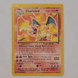 charizard rare 3/110 deck exclusives stage 2 120hp 2002 pokemon tcg card - Image 1