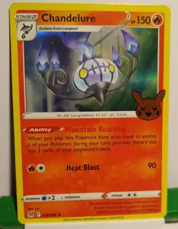 026/196 Chandelure : Rare Holo Card : Trick or Trade 2023 Pokemon TCG - Image 1