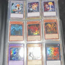 Yu-Gi-Oh! TCG Konami Card Lot Binder Blue-Eyes White Dragon Dark Magician - Image 1