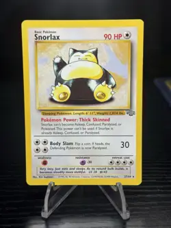 Pokemon Card - Snorlax 27/64 Jungle - Non Holo - MP - Image 1