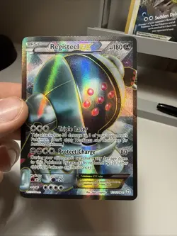 Registeel EX Full Art 122/124 – Dragons Exalted (2012) Pokemon Card - Image 1