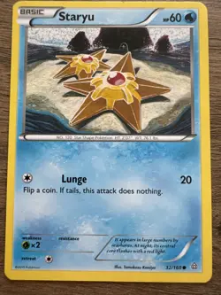 Pokemon Staryu 32/160 Primal Clash Card NM - Image 1