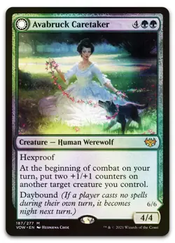 Avabruck Caretaker #187 (Foil) (NM) Crimson Vow VOW Magic MTG - Image 1