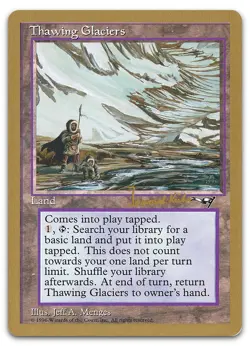 Thawing Glaciers - 1997 Janosch Kuhn (ALL) (NM) World Championship WCD Magic MTG - Image 1