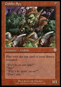 Invasion Goblin Spy - Foil x1 Light Play, English Magic Mtg M:tG - Image 1