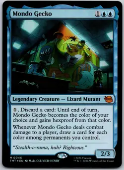 Mondo Gecko 0046 Foil Mythic Teenage Mutant Ninja Turtles NM - Image 1