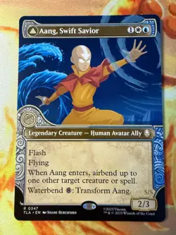 MTG TLA 347 Aang, Swift Savior NM EN Showcase - Image 1