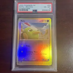 Pokemon Natu EX Sandstorm Reverse Holo #69 PSA 6 - Image 1