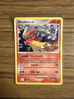 Blaziken 3/127 Holo Pokemon Platinum Rare Near Mint LP+ - Image 1