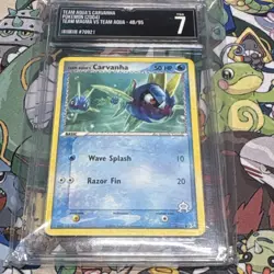 Pokemon TCG Team Aqua's Carvanha 48/95 Team Magma vs Team Aqua TSG 7 - Image 1