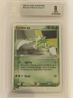 Pokemon TCG Scyther EX Ruby and Sapphire Holo Card 102/109 - Image 1
