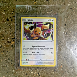 Pokemon TCG EEVEE SWSH118 Black Star PROMO card COSMOS HOLO FOIL 2021 - Image 1