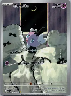 Gothita 124/086 SV: White Flare Pokemon TCG Illustration Rare NM - Image 1