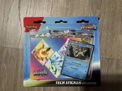 Pokemon Prismatic Evolutions Tech Sticker Collection Full Set 3 Sealed Packs - Image 2