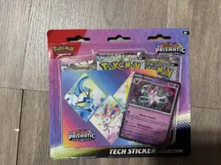 Pokemon Prismatic Evolutions Tech Sticker Collection Full Set 3 Sealed Packs - Image 3