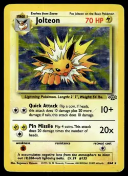 JOLTEON [HOLO] - 4/64 - JUNGLE SET 1999 WOTC POKEMON UNLIMITED - HP - Image 1