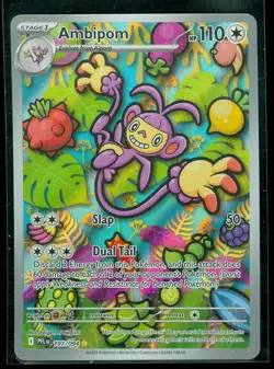 Pokemon AMBIPOM 107/094 - Phantasmal Flames - ILLUSTRATION RARE - MINT - Image 1