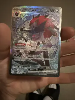 N's Zoroark EX 286/217 Ascended Heroes Special Illustration Rare Pokemon TCG NM - Image 1