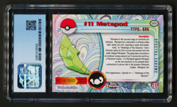 Metapod 2000 Pokemon T.V. Topps Chrome Spectra #11 CGC 7 NM - Image 2