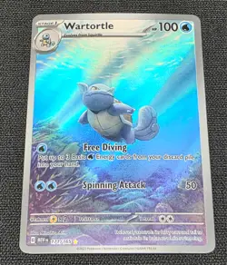 2023 Pokemon MEW-EN 151 - Illustration Rare Holo - 171/165 Wartortle - Image 1
