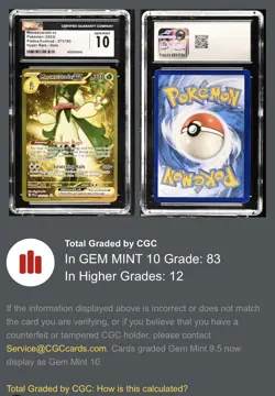 LOW POP Pokemon Paldea Evolved 2023 Hyper Rare Holo MEOWSCARADA 271 CGC 10 GM MT - Image 3